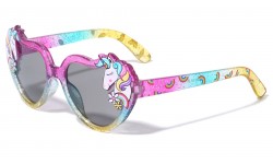 Kids Heart Glitter Sunglasses k870-heart