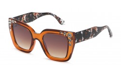 Rhinestone Square Frame Sunglasses rs1977