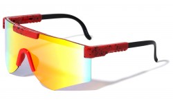 Ink Splatter Rimless Shield Sunglasses p30418