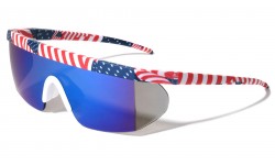 American Flag Rectangle Shield Sunglasses bp0209-flag