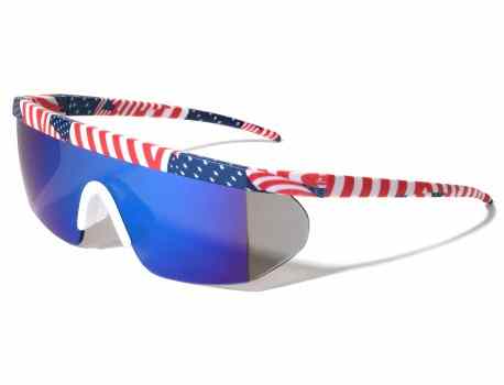 American Flag Rectangle Shield Sunglasses bp0209-flag