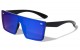 Flat Top Rimless Shield Sunglasses p6627-cm
