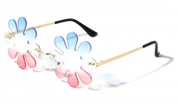 Metallic Rimless Heart Frame M10675-HEART