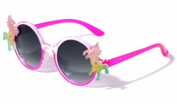 Kids Glitter Round Unicorn Sunglasses k836