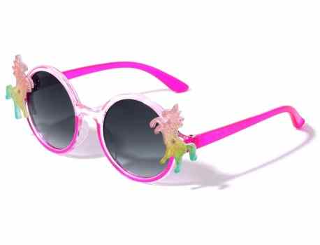 Kids Glitter Round Unicorn Sunglasses k836