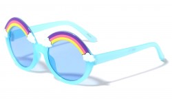 Kids Rainbow Clouds Round Sunglasses k887