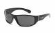 Locs Shiny Black Square Sunglasses loc91143-bk