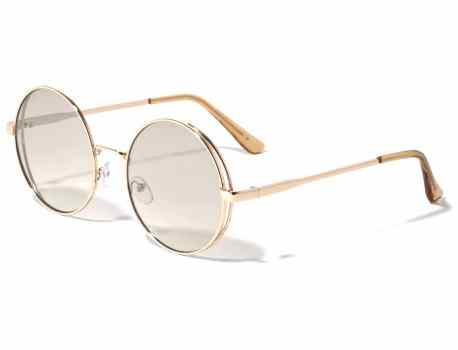 Metallic Heart Frame Sunglasses M10054