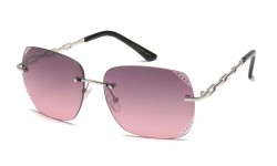 Rhinestone Semi Rimless Frame Shades rs1982