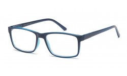 Readers R344-ASST (Mix Strength) Contemporary Design Square Frame Spring Hinge Unisex Reading Glasses