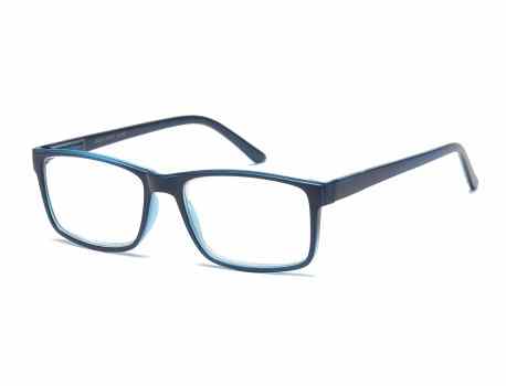 Readers R344-ASST (Mix Strength) Contemporary Design Square Frame Spring Hinge Unisex Reading Glasses