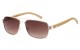 Bamboo Wood Aviator Sunglasses 88001