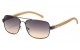 Bamboo Wood Aviator Sunglasses 88001