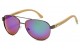 Bamboo Wood Aviator Sunglasses 88001