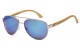 Bamboo Wood Aviator Sunglasses 88001