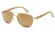 Bamboo Wood Aviator Sunglasses 88001