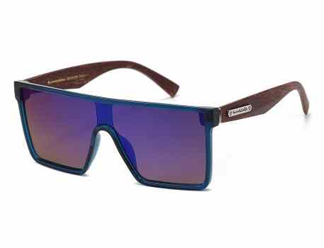 Biohazard Wood Frame Sunglasses bz66328