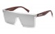 Biohazard Wood Retro Sunglasses bz66206