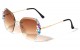 Rimless Rhinestone Diamond Cut Shades rh-7086