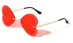 Rimless Heart Shape Sunglasses m10938-heart