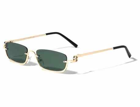 Metallic Rimless Sunglasses m10929