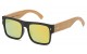 Bamboo Wood Aviator Sunglasses 88001