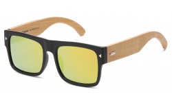 Bamboo Wood Aviator Sunglasses 88001