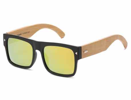 Bamboo Wood Aviator Sunglasses 88001