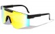 Ink Splatter Rimless Shield Sunglasses p30418