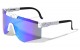 Ink Splatter Rimless Shield Sunglasses p30418