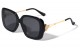 Metallic Square Fashion Sunglasses rh-3271