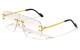 Metal Rimless Fashion Sunglasses m10963