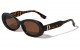 Retro Fashion Oval Sunglasses d-7002