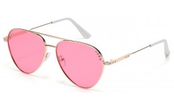 Rhinestone Metallic Aviator Sunglasses rs2081