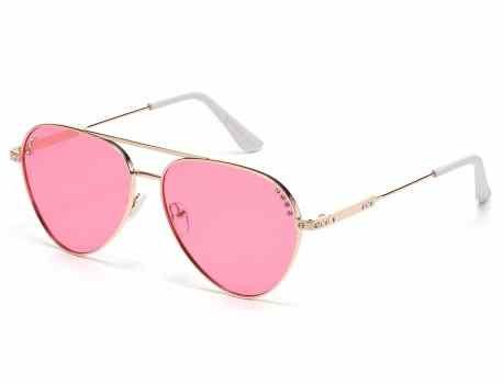 Rhinestone Metallic Aviator Sunglasses rs2081