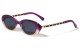 Chain Crystal Color Retro Oval Sunglasses  p1013