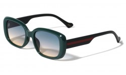 Duo-Tone Color Line Temple Fashion Sunglasses p1036