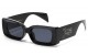 Locs Bold Black Square Sunglasses loc91214-bk