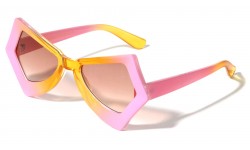 Triangular Sides Duo-Tone Sunglasses p0138