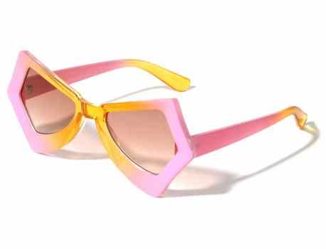 Triangular Sides Duo-Tone Sunglasses p0138