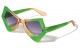 Triangular Sides Duo-Tone Sunglasses p0138