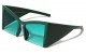 Triangular Temple Semi Rimless Sunglases p1066