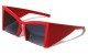 Triangular Temple Semi Rimless Sunglases p1066