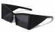 Triangular Temple Semi Rimless Sunglases p1066