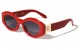 Lion Head Retro Oval Sunglasses lh-p4117