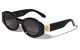 Lion Head Retro Oval Sunglasses lh-p4117