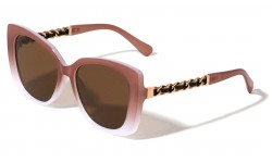 Chain Color Temple Cat Eye Sunglasses p30630