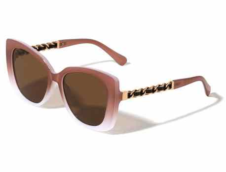 Chain Color Temple Cat Eye Sunglasses p30630