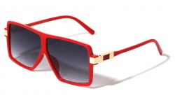 Flat Top Gold Hinge Accent Sunglasses p30637