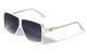 Flat Top Gold Hinge Accent Sunglasses p30637